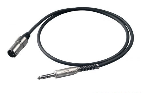 PROEL CAVO BULK 5M JACK STEREO + XLR MASCHIO