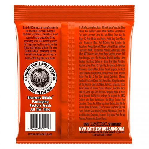 Ernie Ball muta di corde 2215 Nickel Wound Skinny Top Heavy Bottom Slinky 10-52