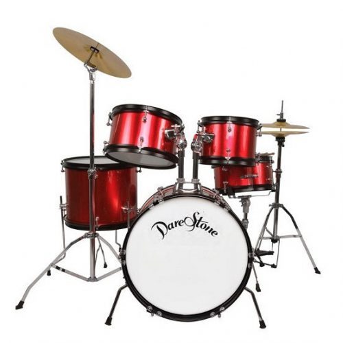 DARESTONE BATTERIA 22" 12" 13" 16" + RULLANTE 14" + HARDWARE + PIATTI