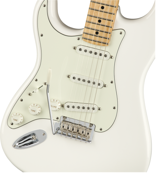 Fender Player Stratocaster® Left-Handed, Maple Fingerboard, Polar White