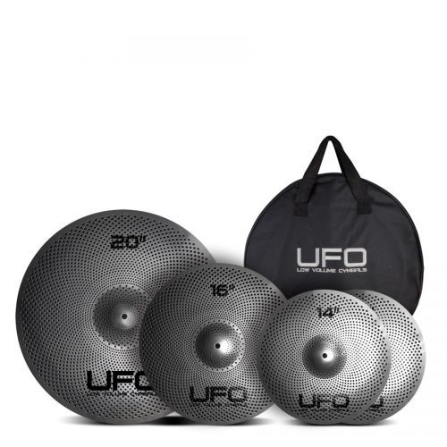 UFO Cymbal Set composto da Hi Hat 14 + Crash 16 + Ride 20 c/borsa portapiatti