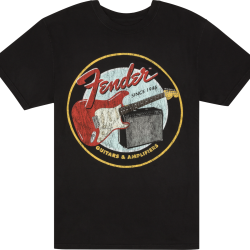 FENDER Fender® 1946 Guitars & Amplifiers T-Shirt, Vintage Black, M
