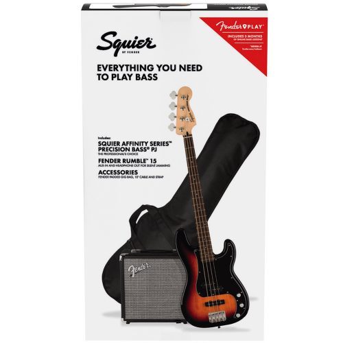 Squier Pack Kit Precision Bass PJ + Amplificatore Rumble 15 + Accessori