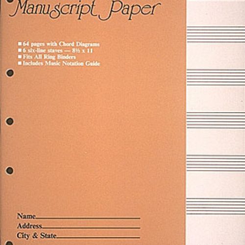 HAL LEONARD - Guitar TAB Manuscript Paper