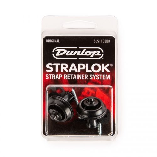 Dunlop SLS1103BK Straplok Original Strap Retainer System, Black